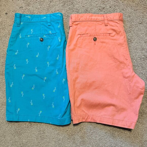 5/$25 Flamingo & Coral Flat Front Board Short Bundle - Size 36 - Picture 2 of 6